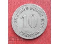 Γερμανία - 10 πφένιγκ 1900 Ε - Μούλντενχύτεν - πολύ σπάνιο