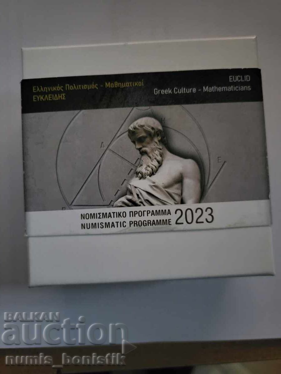 Silver 10 Euro "Mathematicians. Euclid" 2023 Republic of Greece - 7