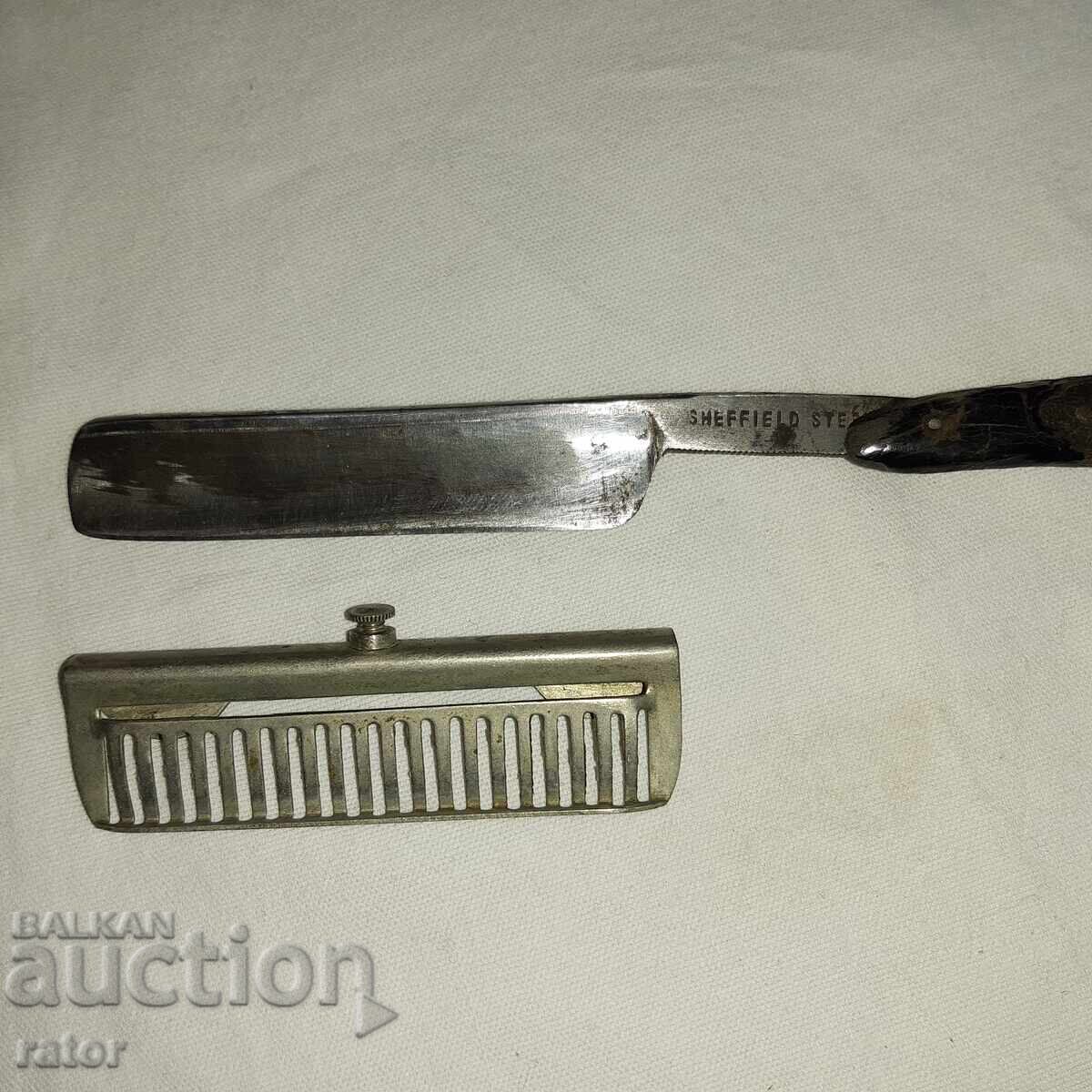 Παλιά ξυριστική μηχανή SHEFFIELD με εξάρτημα - 5