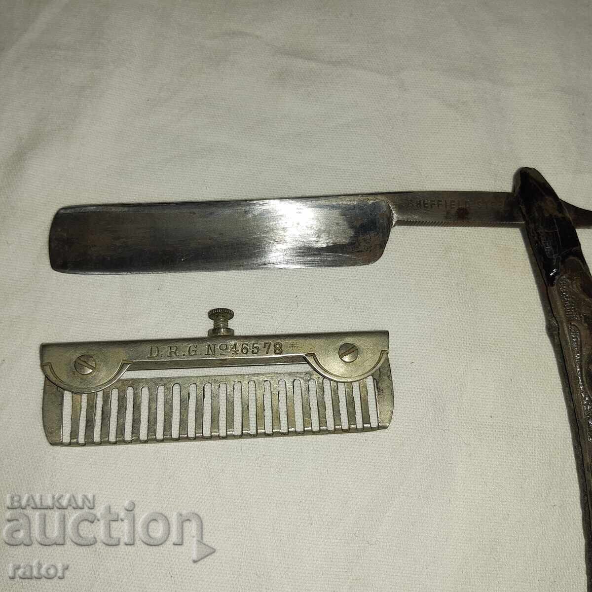 Παλιά ξυριστική μηχανή SHEFFIELD με εξάρτημα - 6
