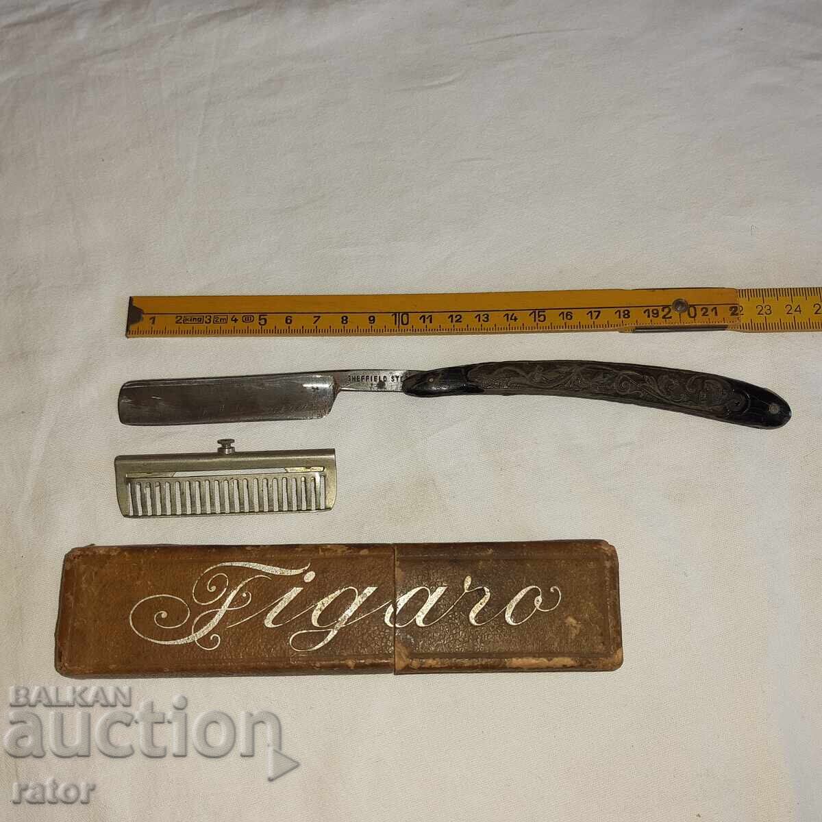 Παλιά ξυριστική μηχανή SHEFFIELD με εξάρτημα