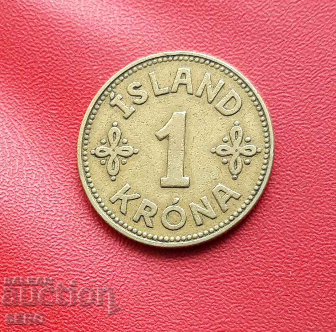 Исландия-1 крона 1940