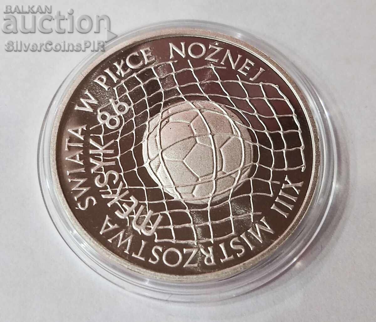 Silver 500 Zloty Football 1986 Poland with price 45.89 BGN | € 23.46 Silver 500 Zloty Football 1986 Poland with price 45.89 BGN | € 23.46