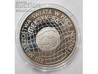 Silver 500 Zloty Football 1986 Poland