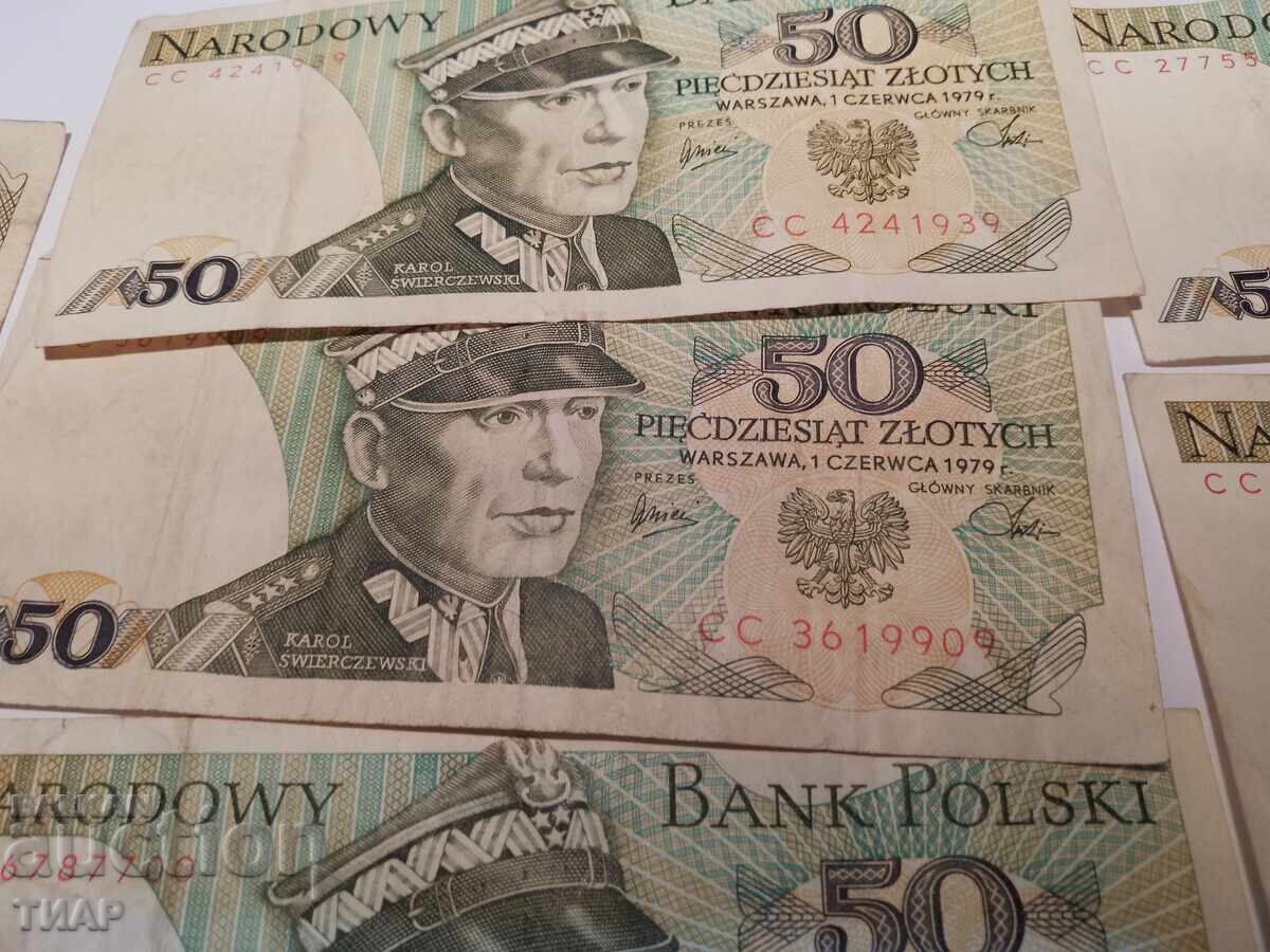 Auction 50 Zloty 1979 - 10 pieces - 0.01 Auction 50 Zloty 1979 - 10 pieces - 0.01