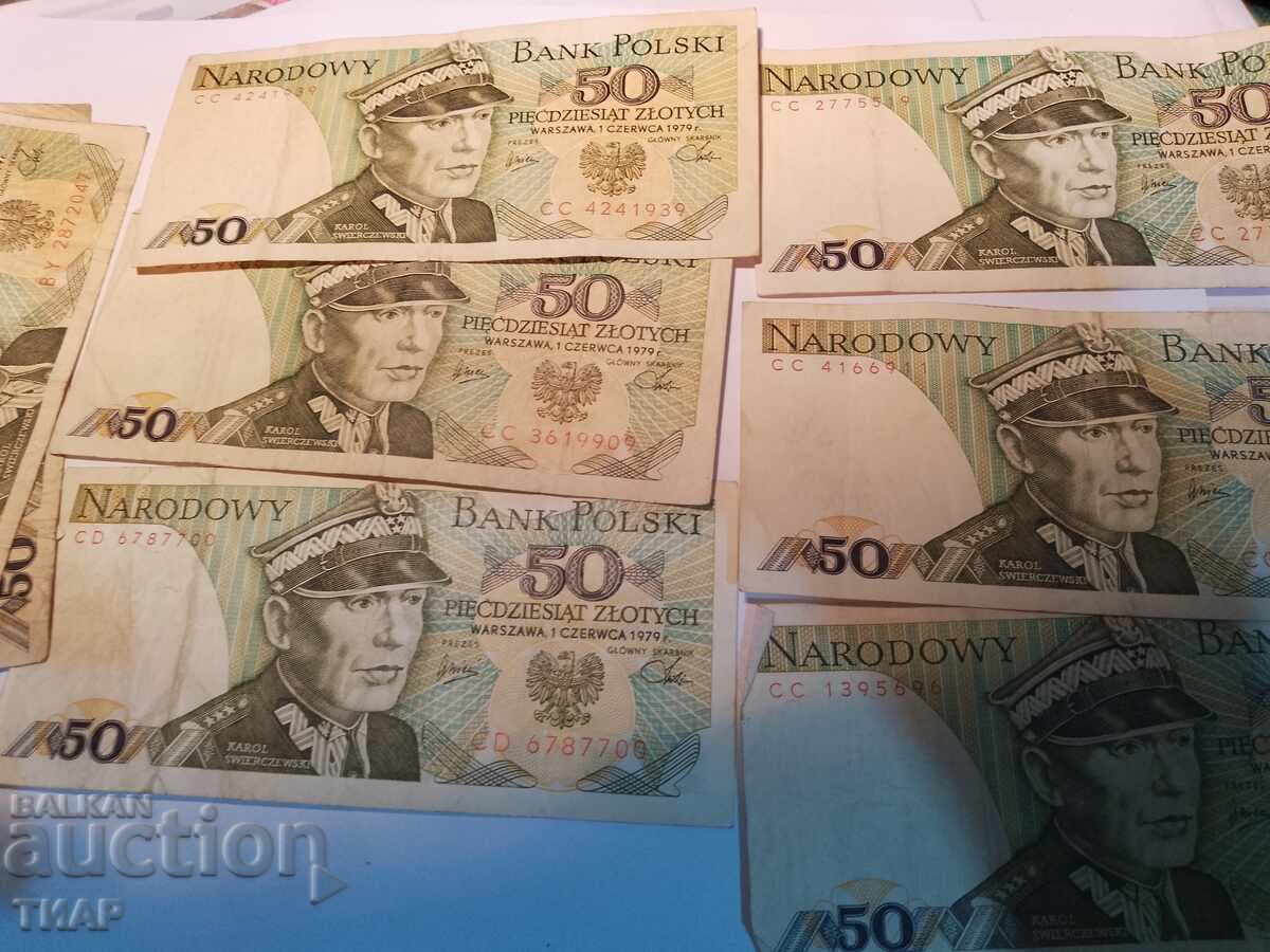 50 Zloty 1979 - 10 pieces - 0.01 50 Zloty 1979 - 10 pieces - 0.01