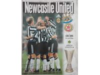 Program de fotbal - Newcastle - CSKA 1999
