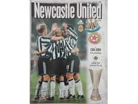 Program de fotbal - Newcastle - CSKA 1999