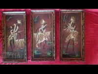 Акрилен триптих Кралски танцьори от Бурунди