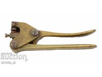 Bronze sealing pliers, seal, number stamp