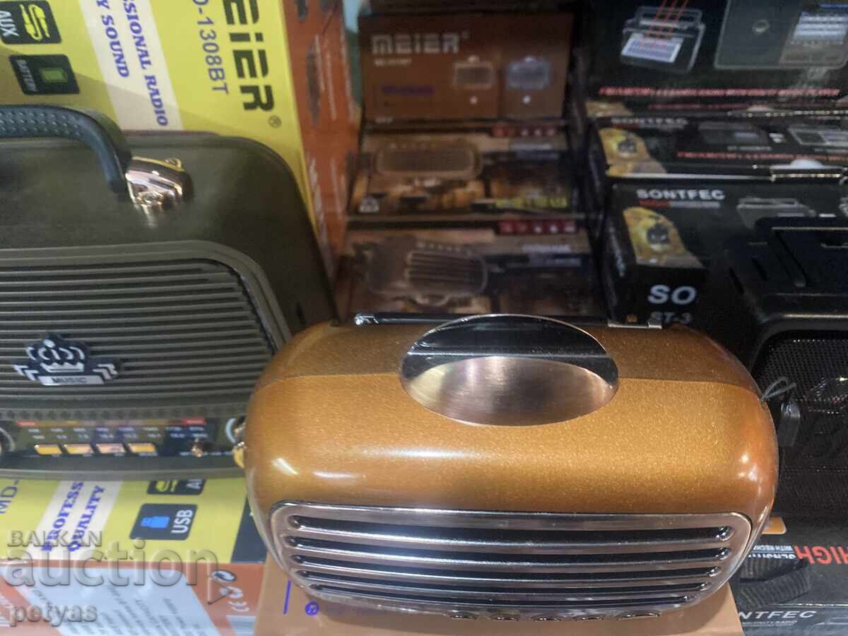 3-band retro radio Meier MD-1017 BT AM, FM, SW + USB/TF - 5