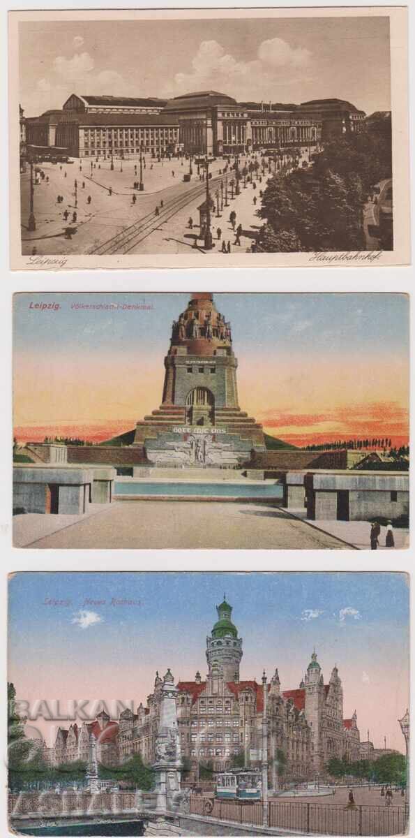 Γερμανία – Λειψία 1921 3 τμχ.-αμεταχείριστα