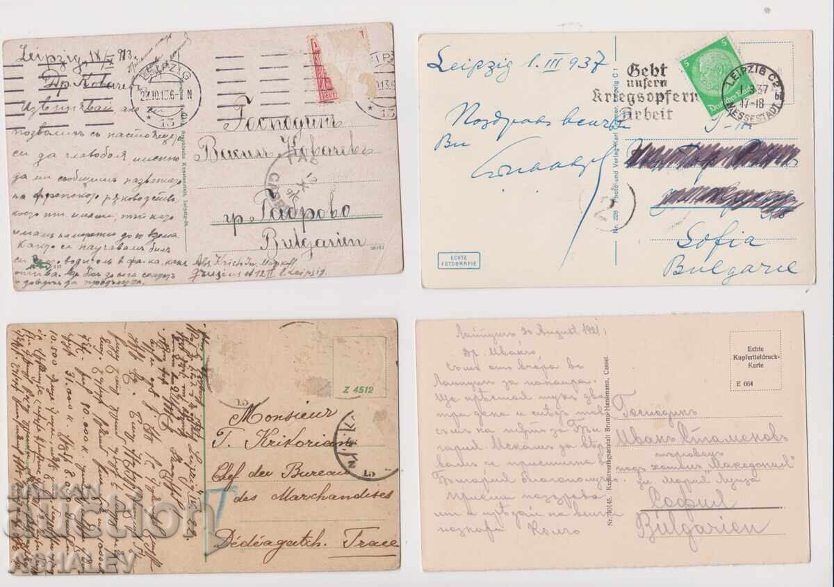 Γερμανία – Λειψία 1921 4 τμχ.-ταχυδρομημένα με τιμή 7.00 BGN | € 3.58