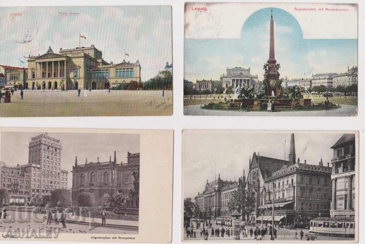Germany - Leipzig 1905 4 pcs. - Postcards