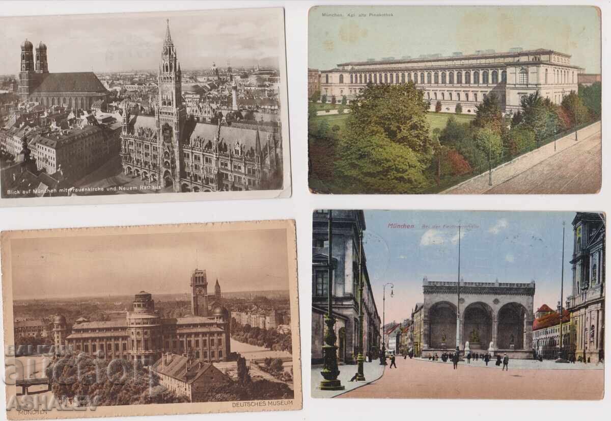 Γερμανία - Μόναχο 1913/33 4 τμχ. - Ταχυδρομημένα