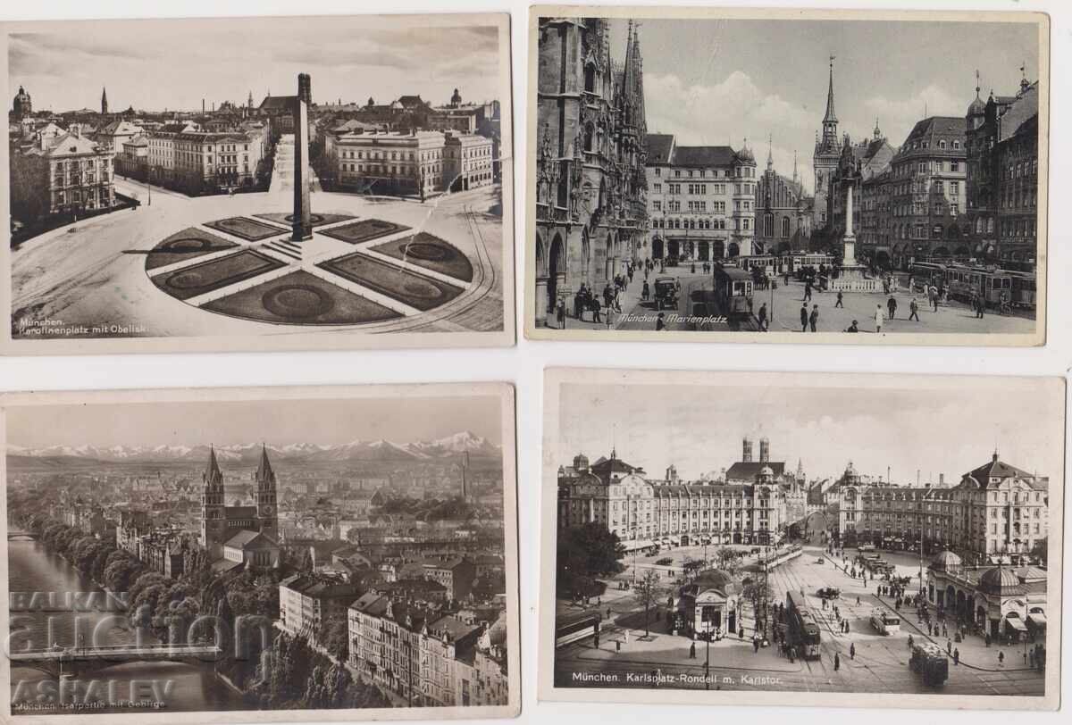 Γερμανία – Μόναχο 1931/39 4 τμχ.-ταχυδρομημένα