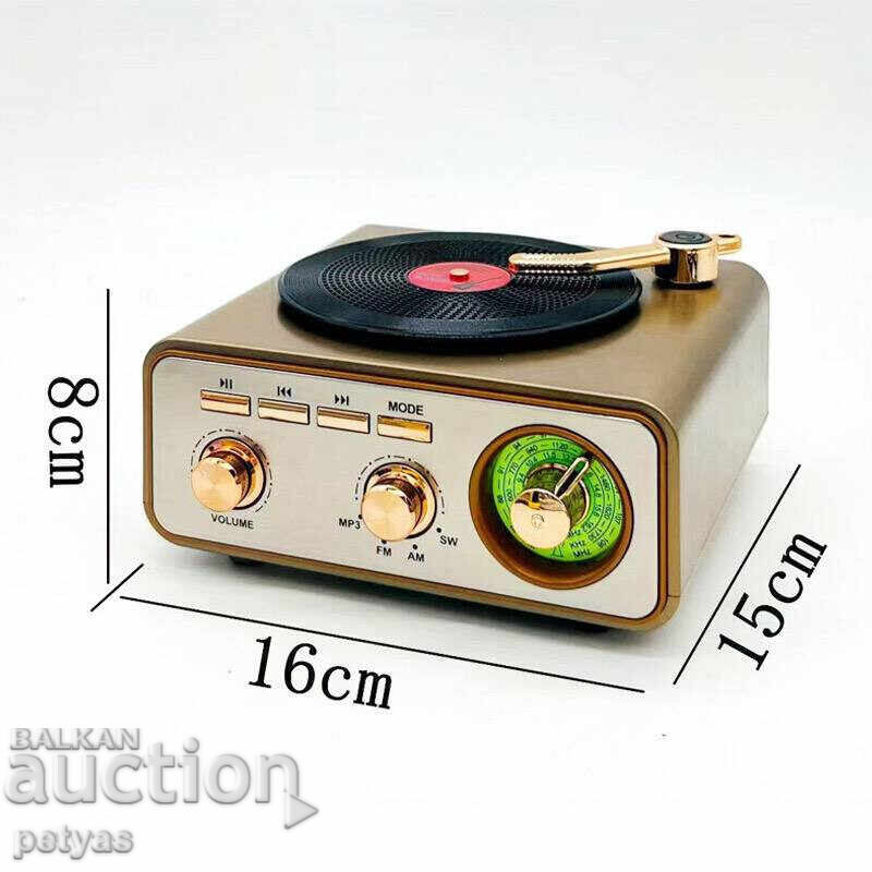 Radio retro cu 3 benzi Meier MD-1217 BT - AM, FM, SW + USB/TF cu preț 38.50 BGN | € 19.68