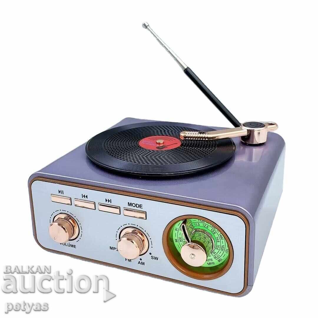 Licitație Radio retro cu 3 benzi Meier MD-1217 BT - AM, FM, SW + USB/TF