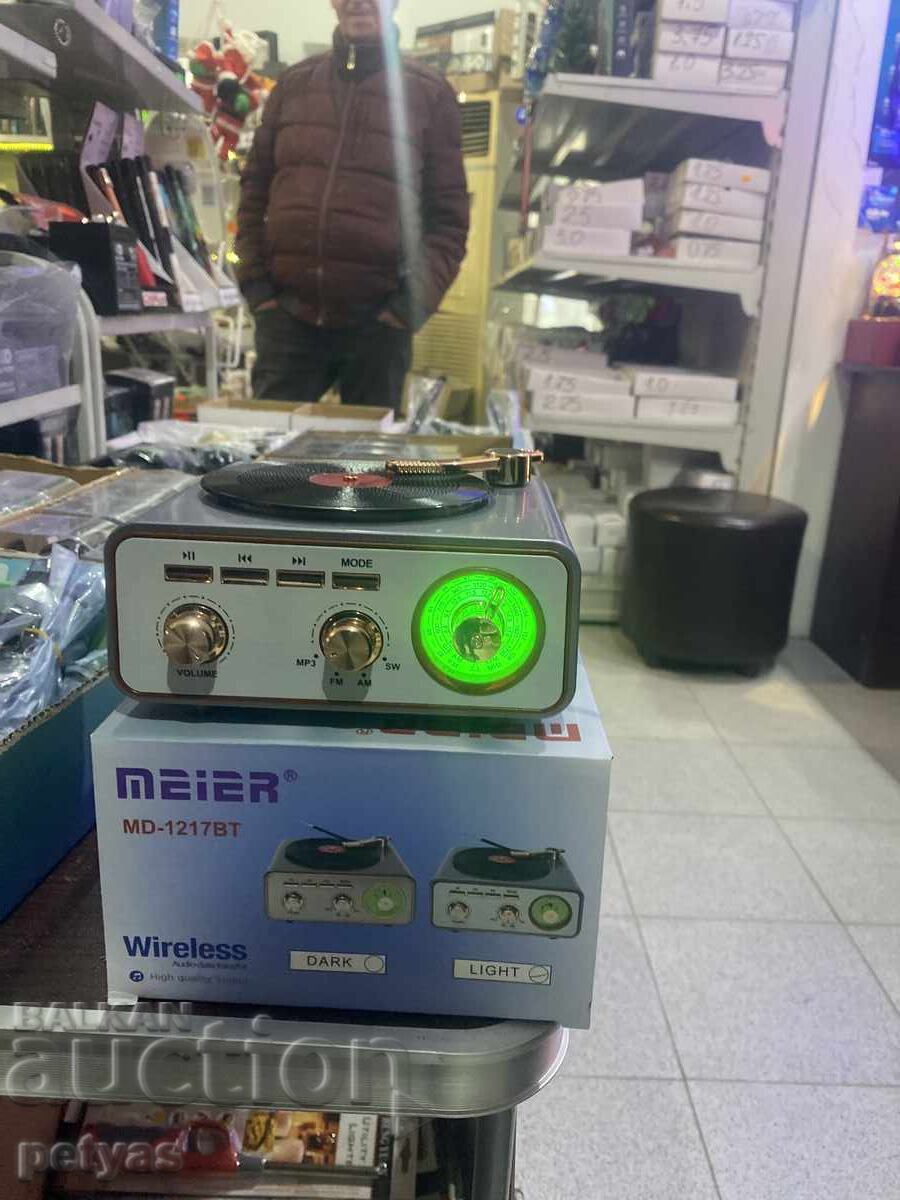 Radio retro cu 3 benzi Meier MD-1217 BT - AM, FM, SW + USB/TF - 5
