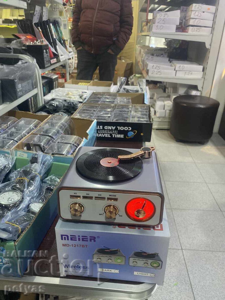 Radio retro cu 3 benzi Meier MD-1217 BT - AM, FM, SW + USB/TF - 6