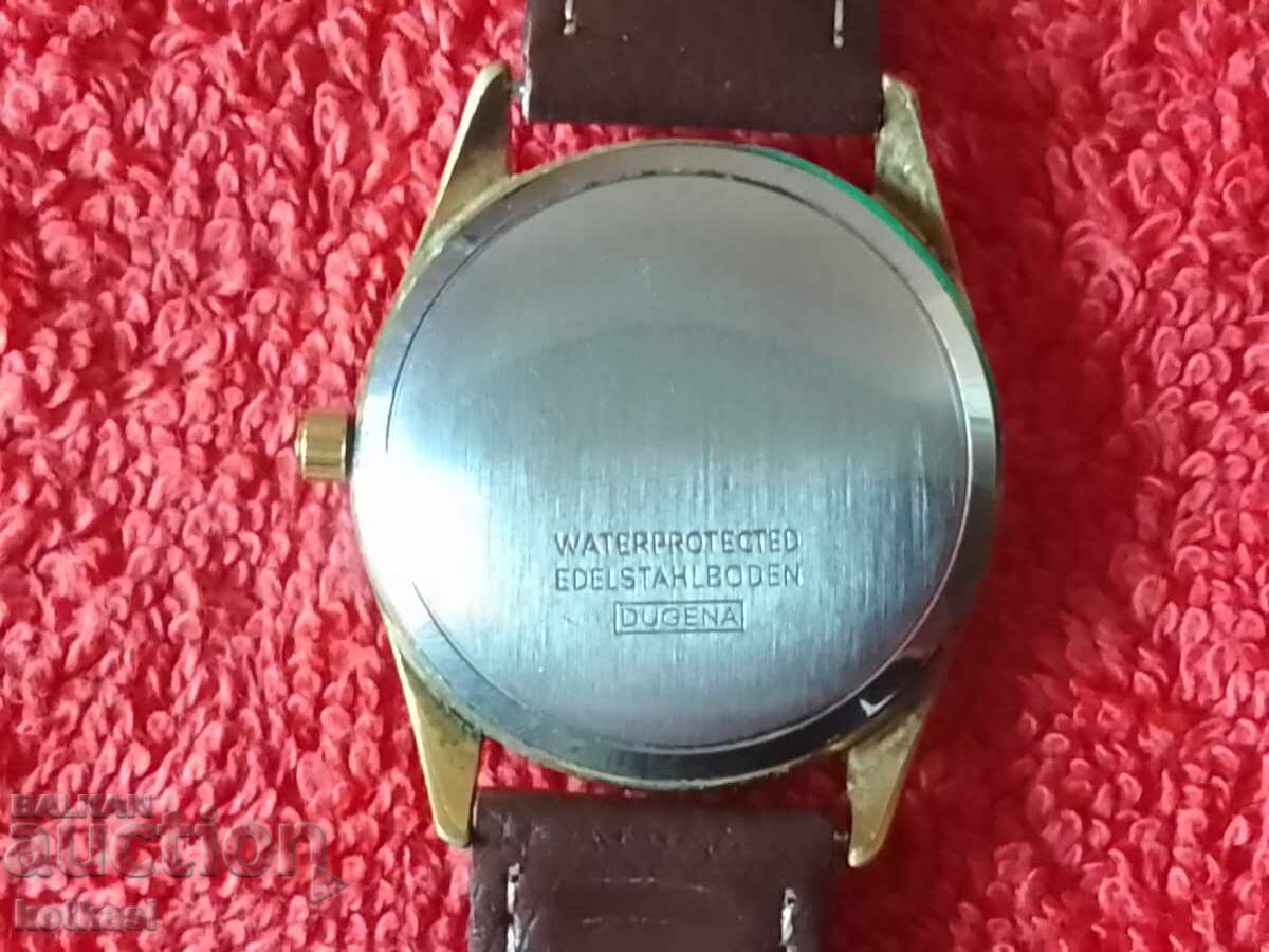 Auction  Vintage Men's Gold-Plated Automatic DUGENA-MATIC Wristwatch