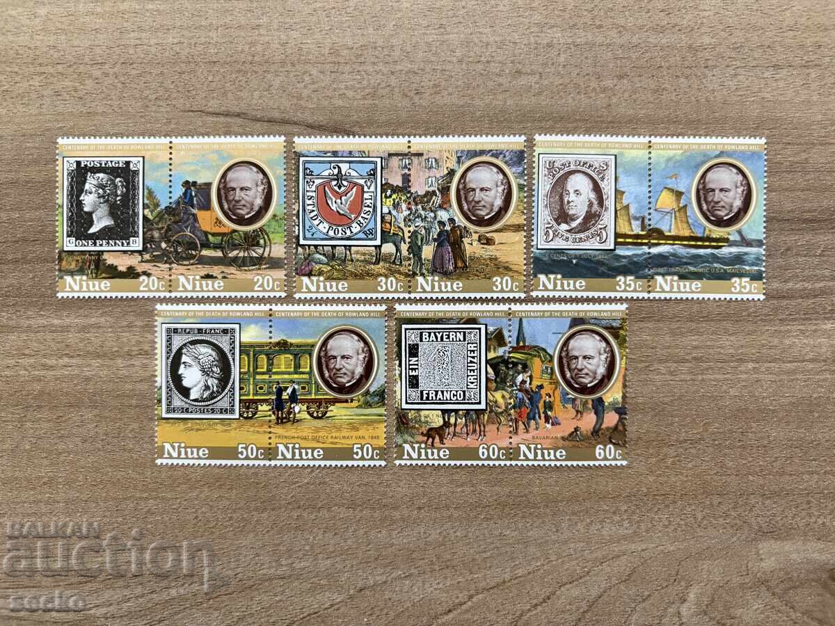 Νιούε - 100 γρ. από τον θάνατο του Σερ Ρόουλαντ Χιλ (1979) MNH