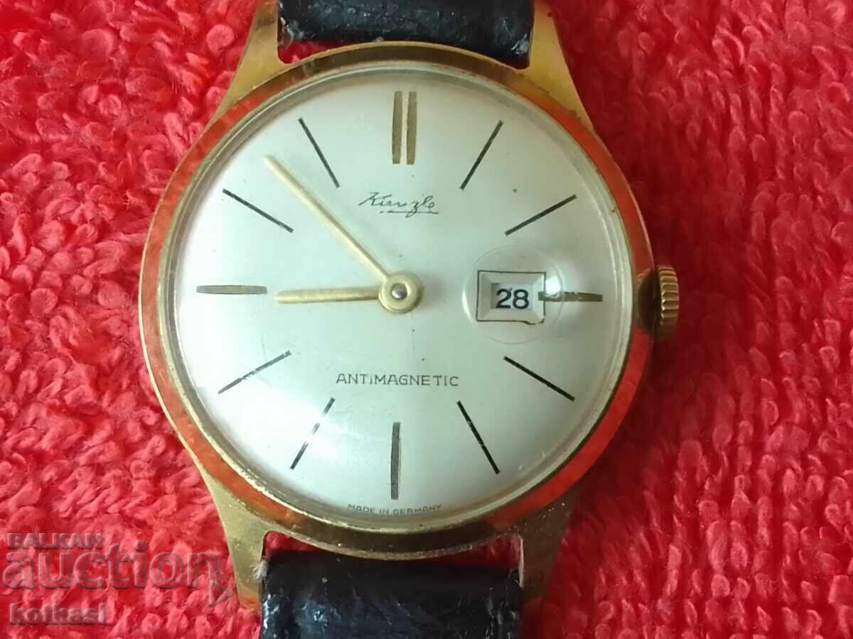 Vintage Hand-Wound Men's Mechanical Gold-Plated Watch Kienzle German with price 235.50 BGN | € 120.41 Vintage Hand-Wound Men's Mechanical Gold-Plated Watch Kienzle German with price 235.50 BGN | € 120.41