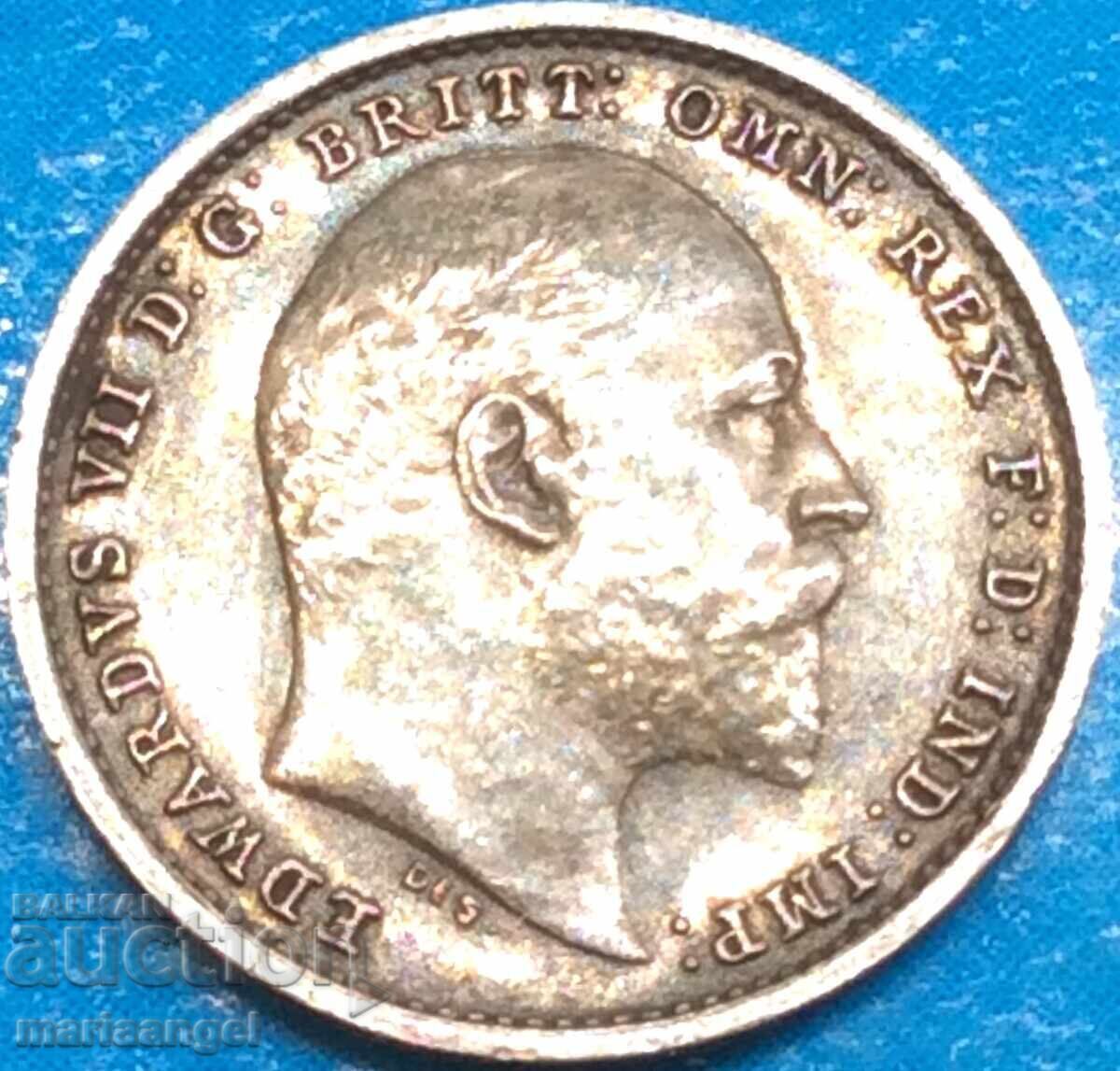 Marea Britanie 2 pence 1905 Maundy Edward argint cu preț 139.00 BGN | € 71.07