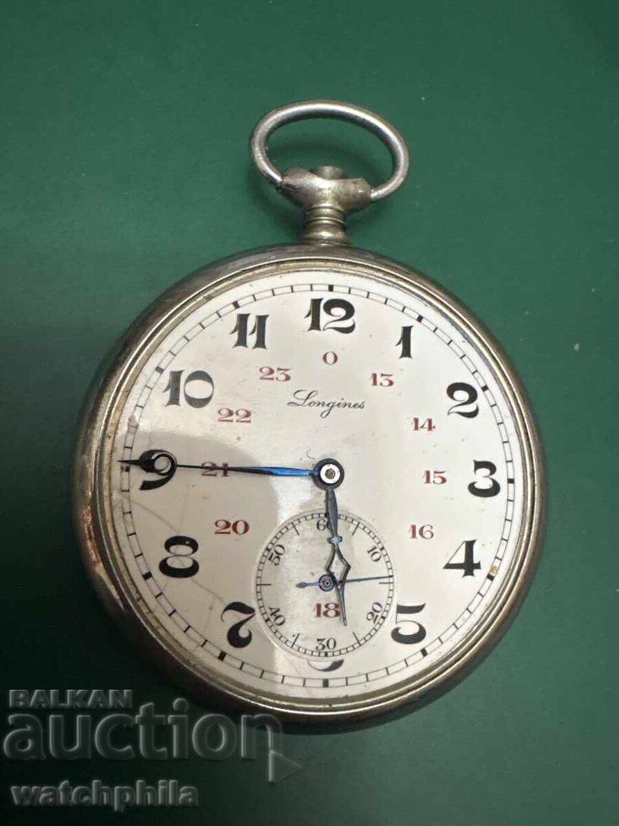 Longines τσέπης ρολόι. Cal. 18.69N Σπάνιο, δεν λειτουργεί Longines τσέπης ρολόι. Cal. 18.69N Σπάνιο, δεν λειτουργεί
