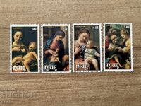 Niue - Crăciun - Picturi de Correggio (1985) MNH
