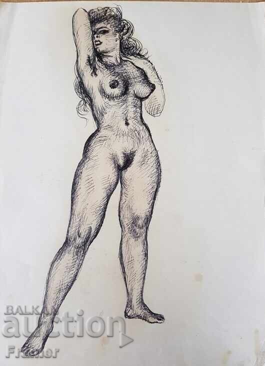 Stoyan Venev (1904-1989) Etude I Model Nude Body from the 1940s with price 1490.00 BGN | € 761.82 Stoyan Venev (1904-1989) Etude I Model Nude Body from the 1940s with price 1490.00 BGN | € 761.82