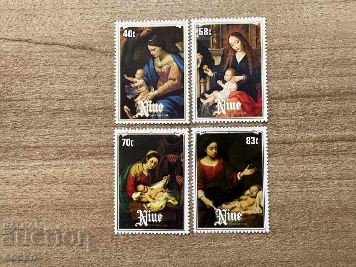 Ниуе - Коледа - Картини (1984) MNH