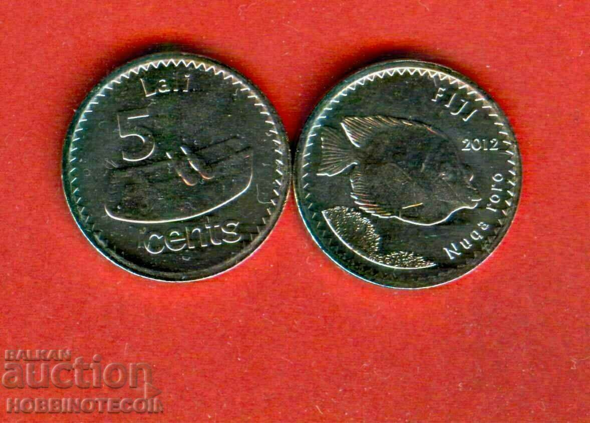 FIJI FIJI 5 Cent issue - issue 2012 Fish - NEW UNC FIJI FIJI 5 Cent issue - issue 2012 Fish - NEW UNC