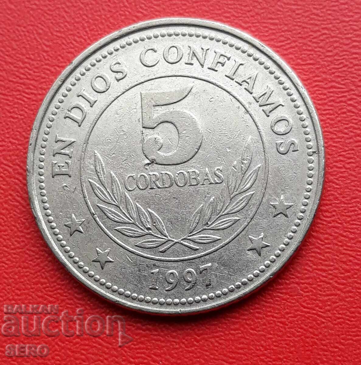 Nicaragua - 5 Cordobas 1997
