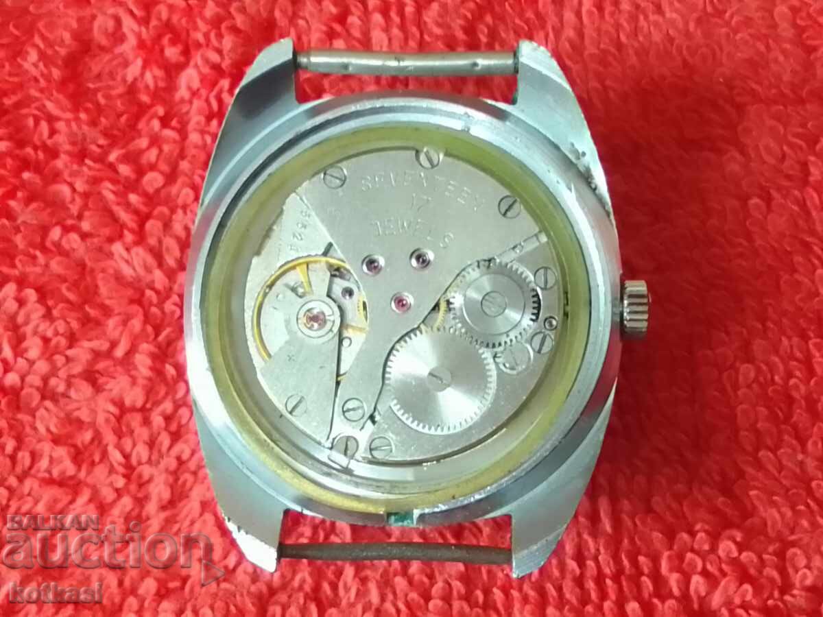 Παλιό χειροκίνητο μηχανικό ανδρικό ρολόι Flight POLJOT - 6