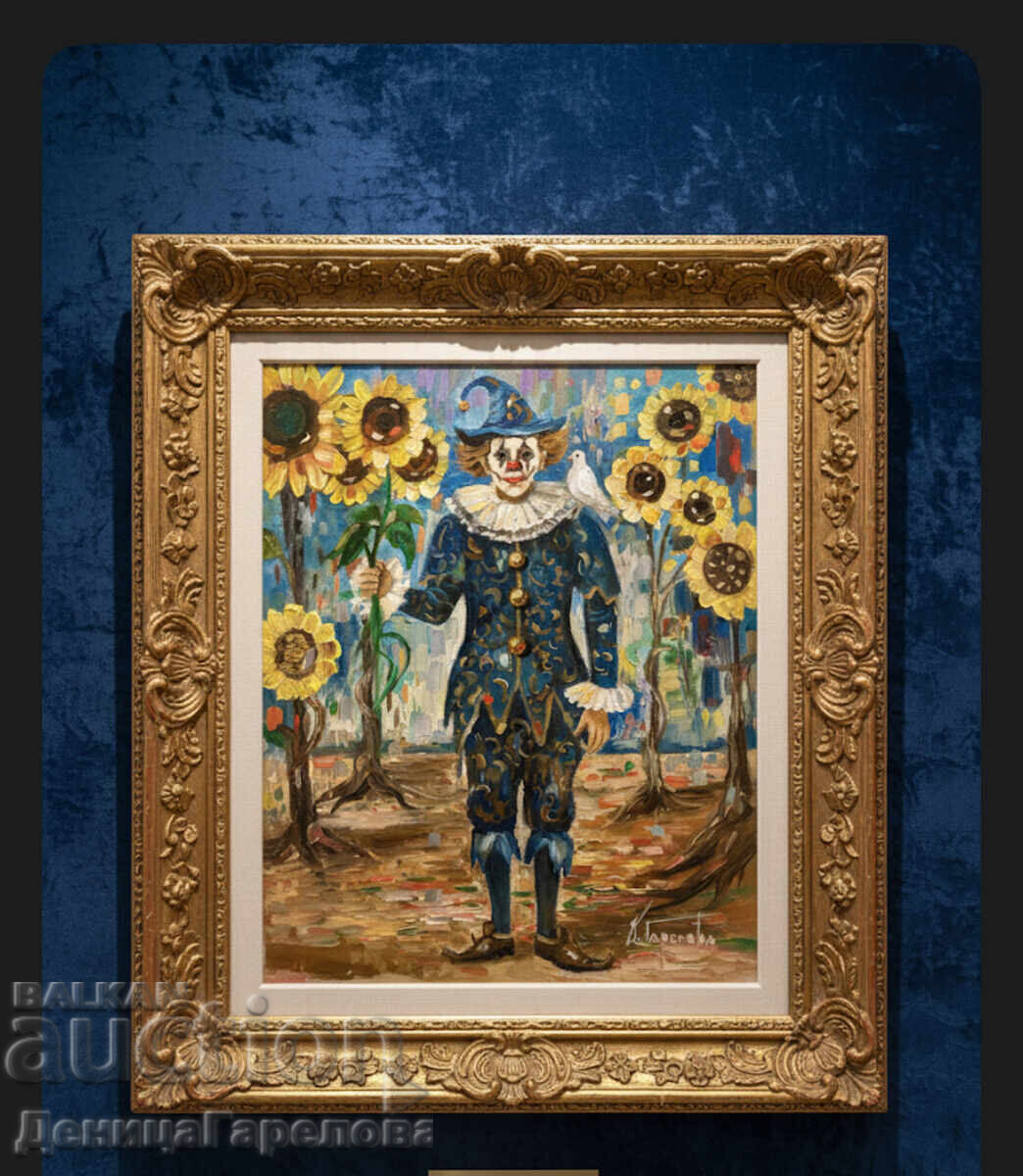 Denitsa Garelova Oil Painting 30/40 "Sunflower World" - 6