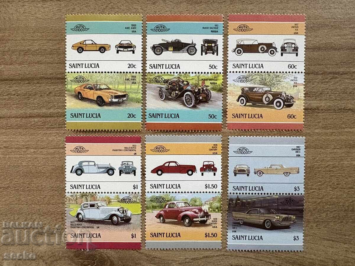 Saint Lucia - Cars (1986) - MNH
