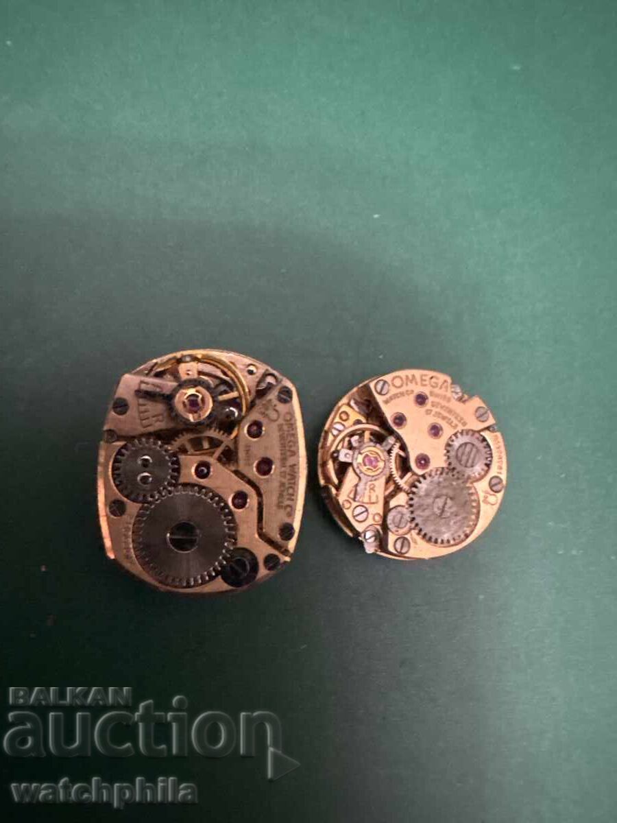 Omega 2 pcs. Movements from ladies' watches