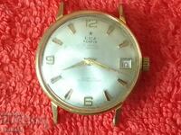 Rare Men's Gold-Plated Watch Automatic LUZ-GENEVA 20m