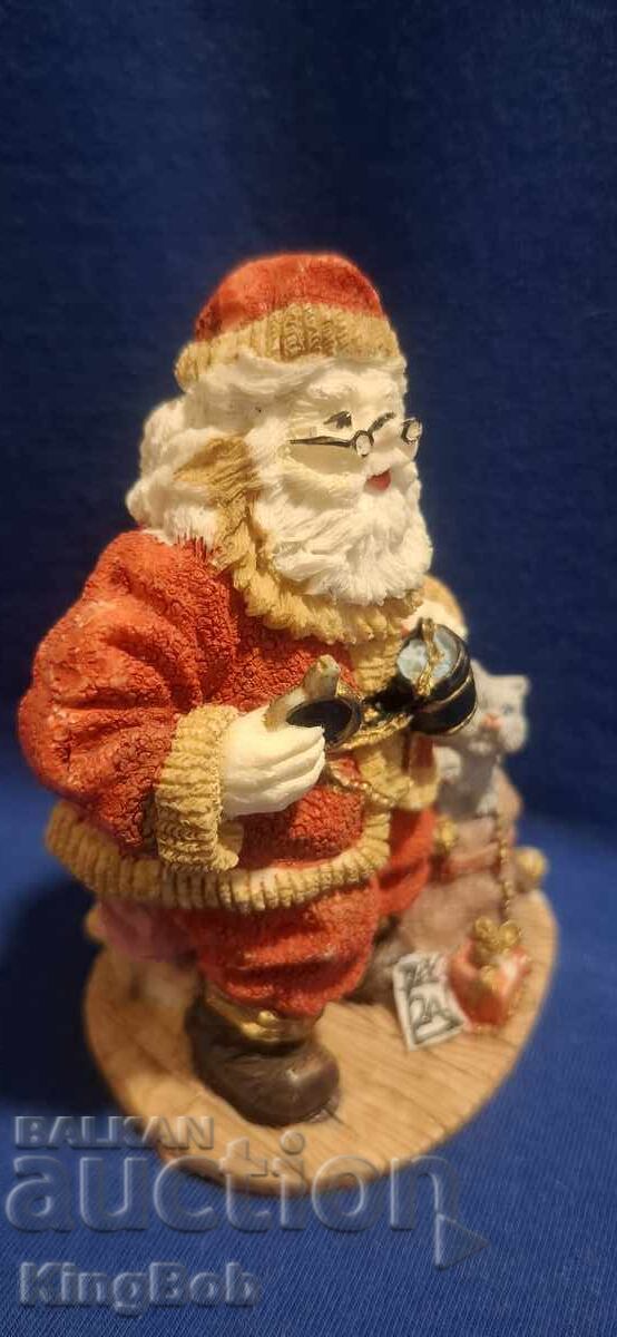 Παράδοση Αντίκα φιγούρα "Άγιος Βασίλης πίνει γάλα με κακάο"