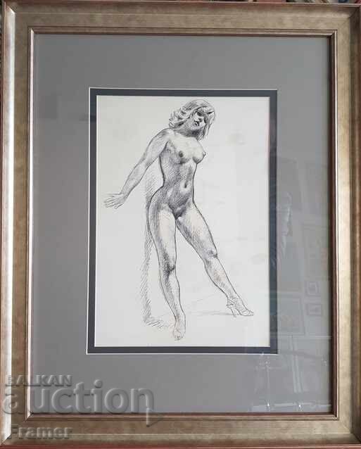 Stoyan Venev (1904-1989) Etude II Model Nude Body from the 1940s