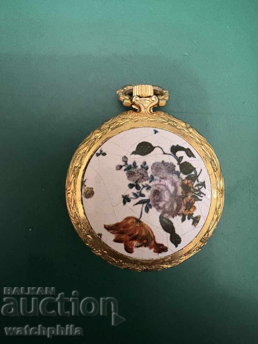 Rare Anker pocket watch, medallion type. Porcelain/Gold plated with price 32.00 BGN | € 16.36