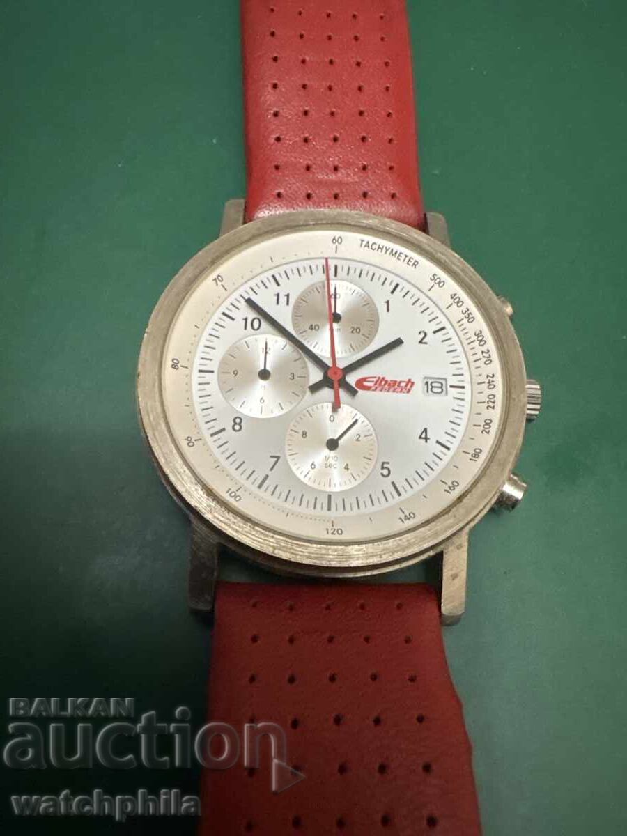 Eibach chronograph rare men's watch. Works with price 8.01 BGN | € 4.10