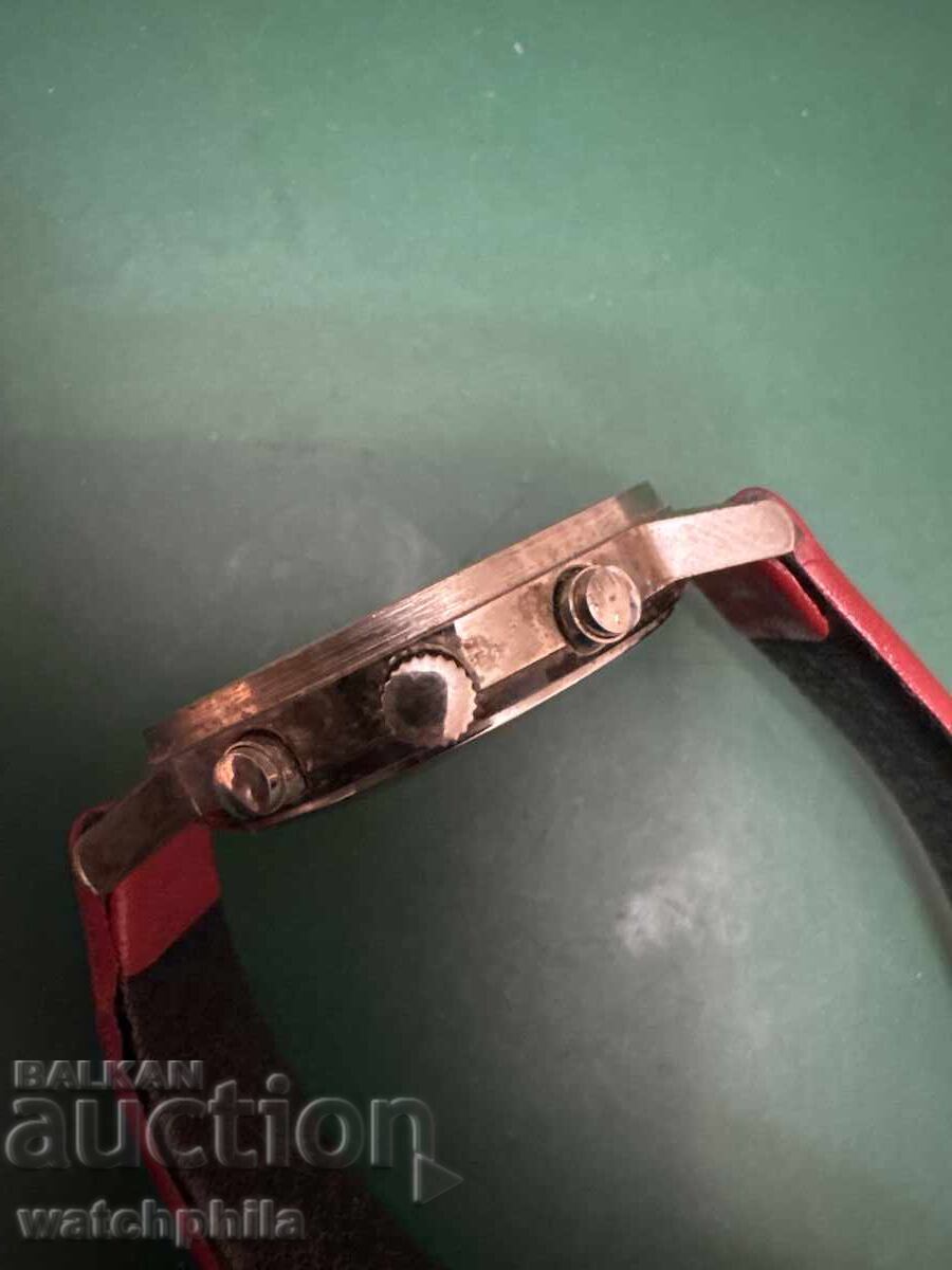 Delivery of Eibach chronograph rare men's watch. Works