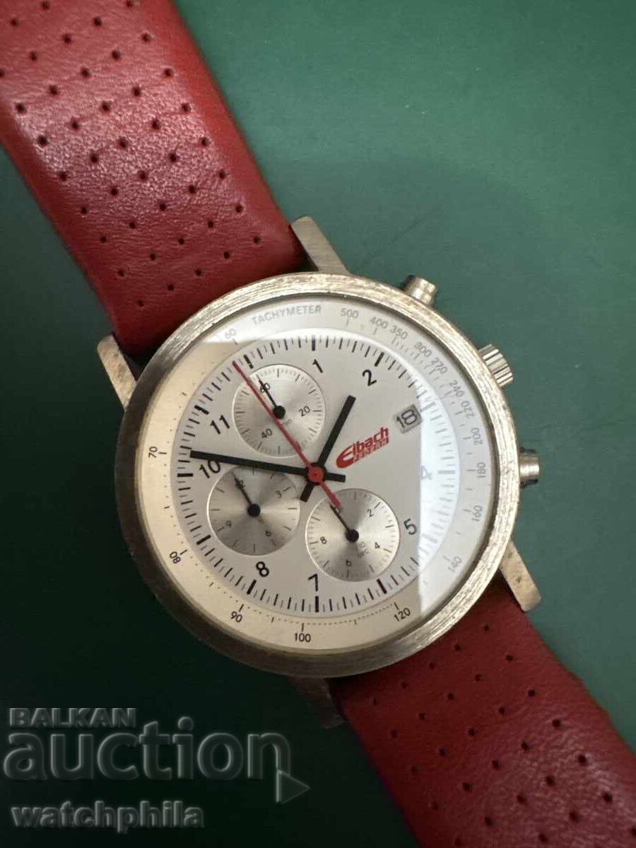 Eibach chronograph rare men's watch. Works