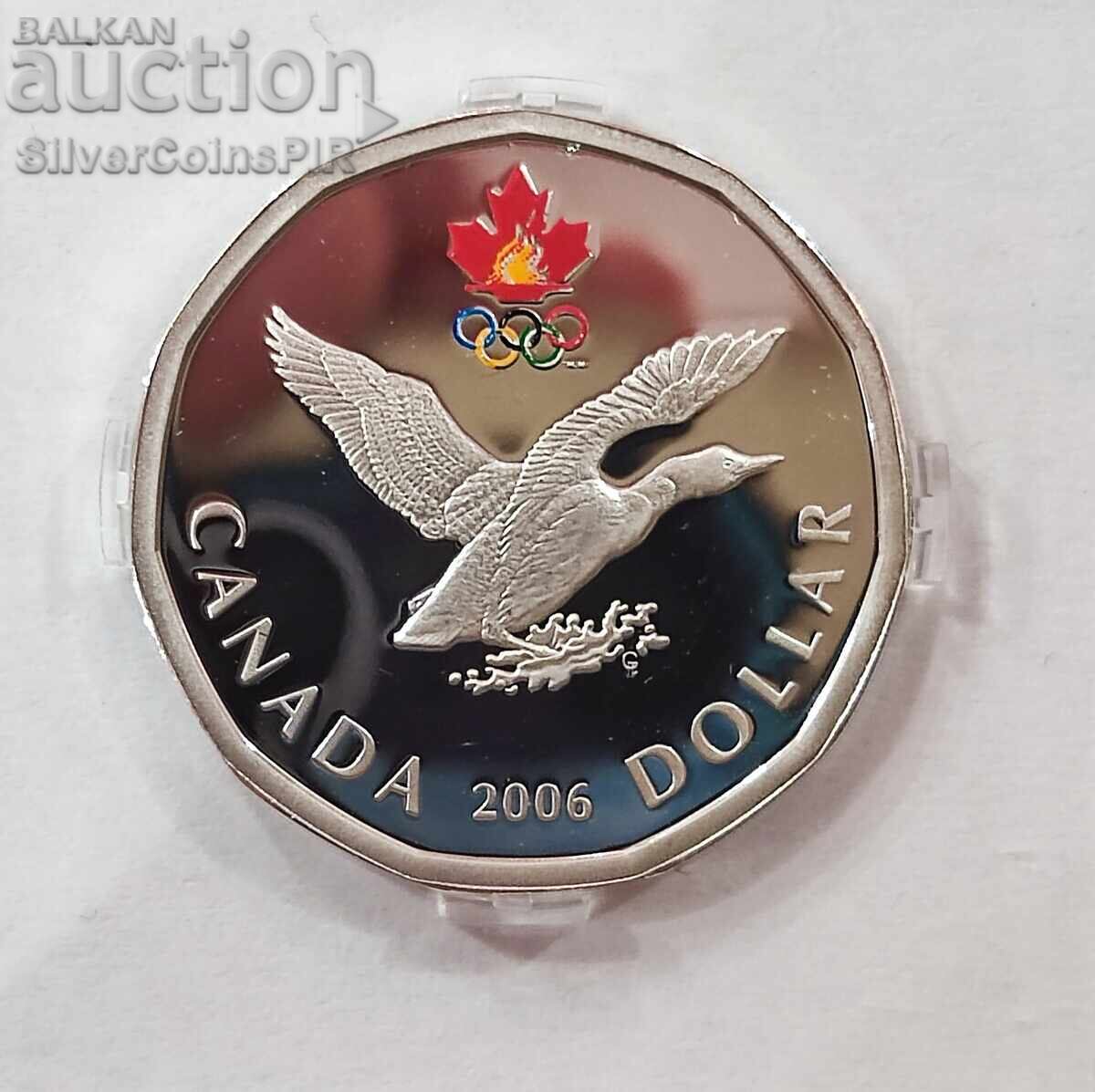Silver 1$ Olympics 2006 Canada with price 56.55 BGN | € 28.91 Silver 1$ Olympics 2006 Canada with price 56.55 BGN | € 28.91