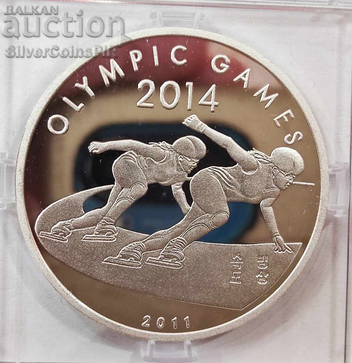 Silver 1000 Won Olympics 2011 Korea Silver 1000 Won Olympics 2011 Korea