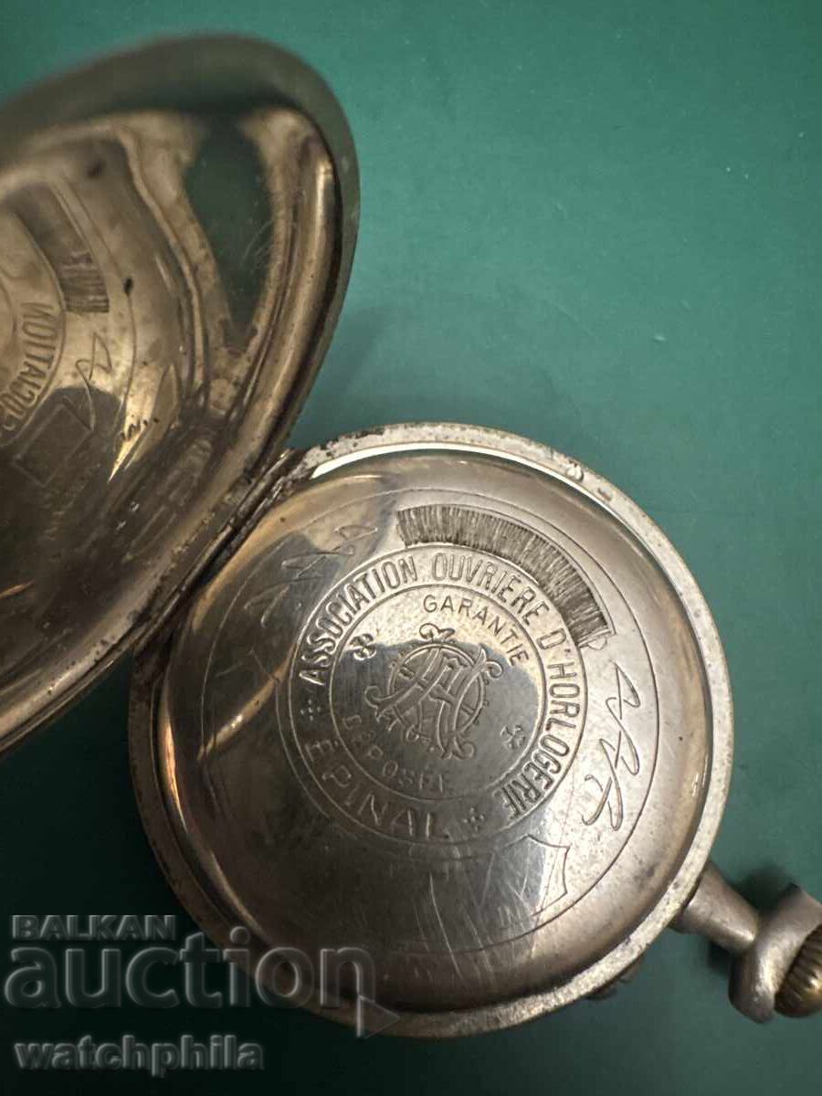Auction  Epinal Swiss pocket watch. Rare, for parts