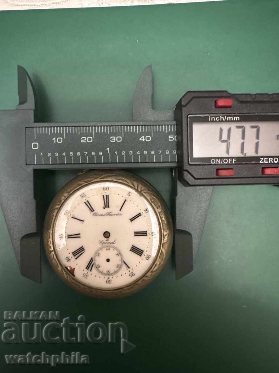 Delivery of Epinal Swiss pocket watch. Rare, for parts