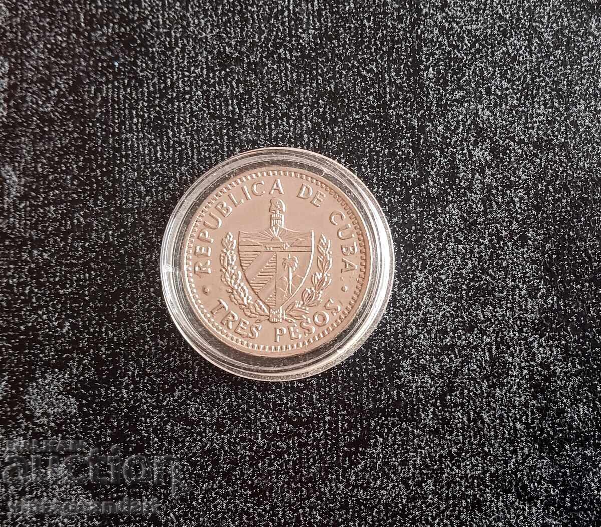 3 Pesos Che Guevara, Cuba, 1992, Excellent condition with price 7.51 BGN | € 3.84 3 Pesos Che Guevara, Cuba, 1992, Excellent condition with price 7.51 BGN | € 3.84